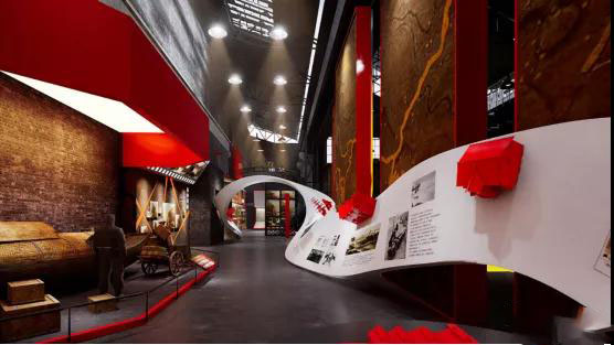 誰說黨建紅色館都是土味館？真正以現(xiàn)代，科技于一體的紅色黨建展館設(shè)計欣賞插圖(4)