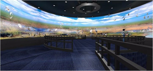 弧幕投影在企業(yè)展廳中的應(yīng)用插圖 弧幕投影在企業(yè)展廳中的應(yīng)用插圖